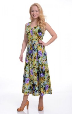 Alisa Letní šaty. Zapínání na knoflíky
Složení: viskóza 100%
Země původu: Česká republika