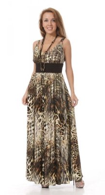 Blues Dlouhé letní šaty s leopardním vzorem.

Složení: viskóza 100%

Země původu: Česká republika
Производство: Чехия.